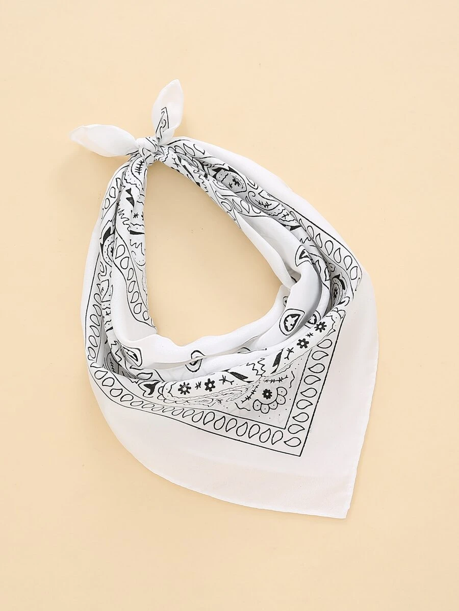 1 Máy Tính Nữ Họa Tiết Họa Tiết Paisley In Phong Cách Thường Ngày Cao Su Cổ Điển Đầu Phụ Kiện Dây, Tóc, Băng Lý Tưởng Để Trang Điểm Cho Vẻ Ngoài Của Bạn - trắng - Xem 1