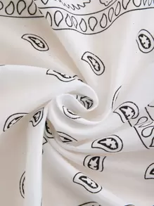 1 Máy Tính Nữ Họa Tiết Họa Tiết Paisley In Phong Cách Thường Ngày Cao Su Cổ Điển Đầu Phụ Kiện Dây, Tóc, Băng Lý Tưởng Để Trang Điểm Cho Vẻ Ngoài Của Bạn - trắng - Xem 3