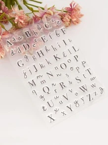 1 con dấu hình chữ cái, đồ thủ công DIY đa năng đơn giản tại nhà để đóng dấu ngày tựu trường - Trong sáng - Xem 2