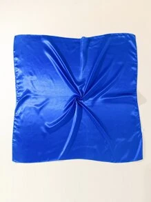 1pc Women Minimalist Solid Casual Style Bandana - Royal Blue - View 2