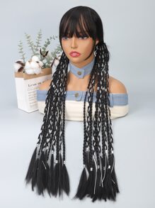 2pcs Long Synthetic Hair Braid - Black - View 4