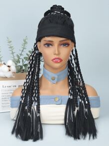 2pcs Long Synthetic Hair Braid - Black - View 5