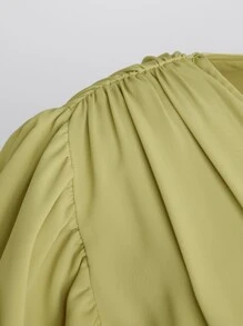 Hauture Tuta con maniche a sbuffo e gambe larghe per le vacanze estive