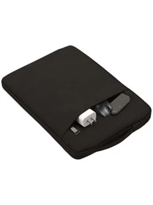 素色電腦包 - 黑色 - 查看 2