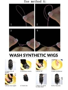 5入組長直發閃亮合成接發 - 金色 - 查看 8