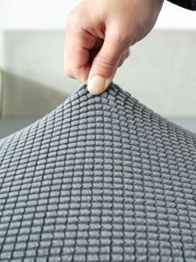 1入組素色沙發坐墊現代滌綸沙發墊套 - 淺灰色 - 查看 2