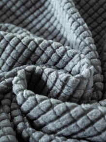 1入組素色沙發坐墊現代滌綸沙發墊套 - 淺灰色 - 查看 5