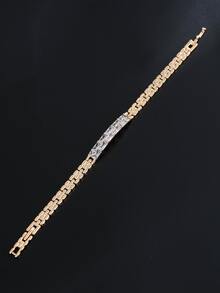 Vòng Tay Trang Trí Đính Đá Cubic Zirconia - Vàng - Xem 4