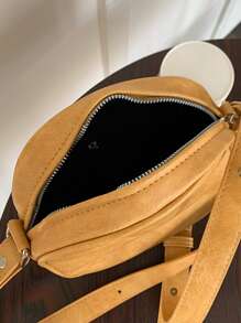 Mini Square Bag PU For Daily Life - Yellow - View 5