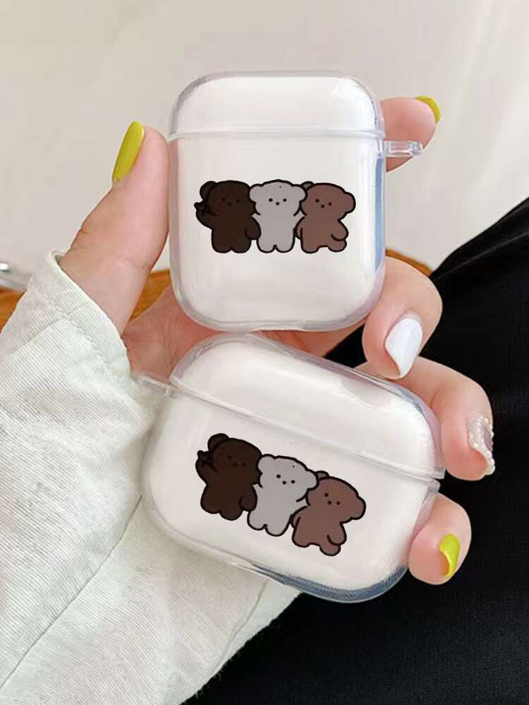 Funda compatible con Airpods con patrón de perro de dibujos animados - Multicolor - Ver 1