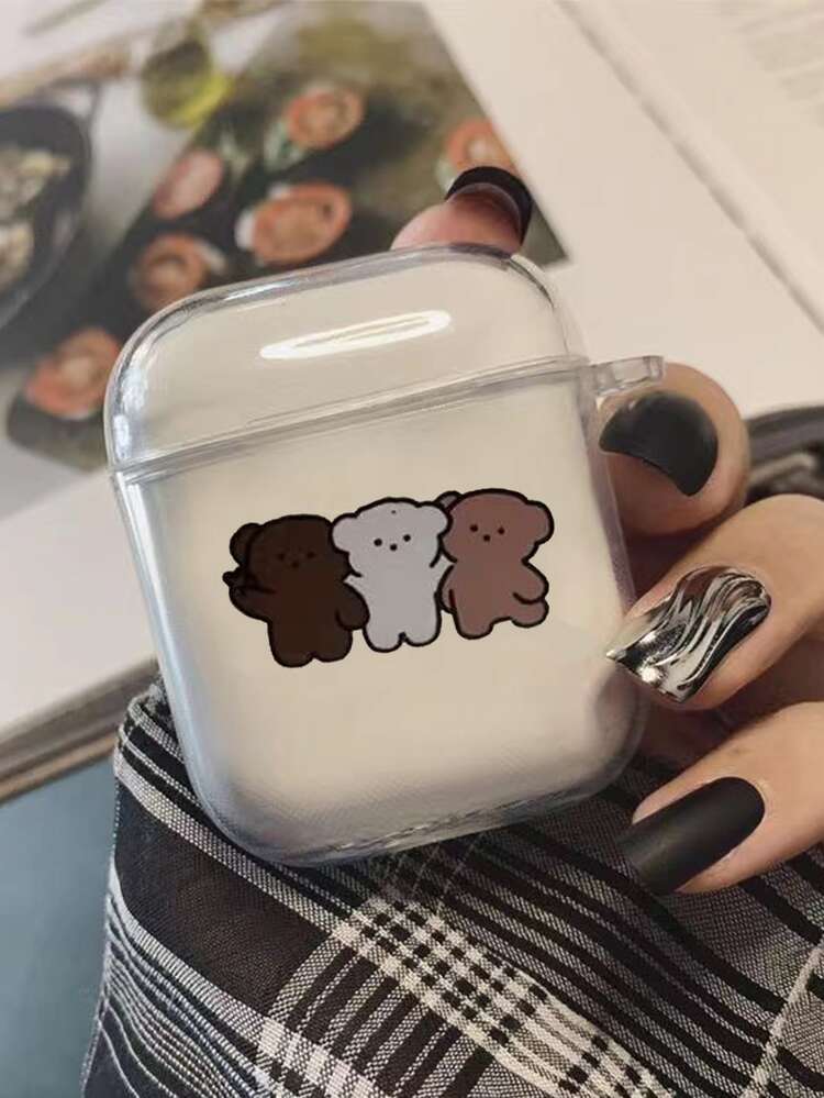 Funda compatible con Airpods con patrón de perro de dibujos animados - Multicolor - Ver 4