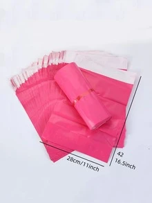 5 cái Không thấm nước Hoa hồng Màu sắc ( ) Dày Bao bì quà tặng Cái túi Với Xử lý , Tự dính Vận chuyển Mail Cái túi , Đối với Trường học , Văn phòng , - Màu Hồng Tươi - Xem 2