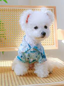 1 cái áo sơ mi thú cưng đồ họa hoạt hình cho chó cho mùa hè - Nhiều màu - Xem 4