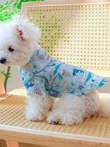 1 cái áo sơ mi thú cưng đồ họa hoạt hình cho chó cho mùa hè - Nhiều màu - Xem 5