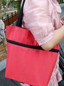 1入組可折疊手推車拉桿包帶2入組輪子黑色ABS戶外購物袋 - 黑色 - 查看 5