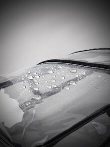 TINYAT Bolso bandolera mini con cremallera delantera transparente impermeable para diariamente - transparente - Ver 6