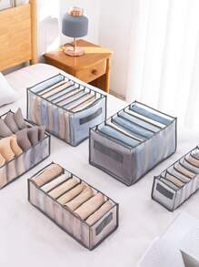 1 Màu Xám Quần Áo Hộp Bảo Quản, Hiện Đại Polyamide Hộp Đựng Tổ Chức Phòng Ngủ, Tủ Quần Áo, Quần Áo Cho Gia Đình - Xám - Xem 4