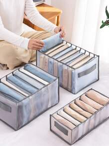 1 Màu Xám Quần Áo Hộp Bảo Quản, Hiện Đại Polyamide Hộp Đựng Tổ Chức Phòng Ngủ, Tủ Quần Áo, Quần Áo Cho Gia Đình - Xám - Xem 6