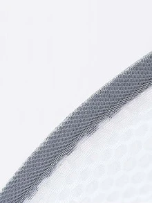 1pc White Foldable Hanging Organizer, Polyester Clothes Drying Net For Household - White - View 6