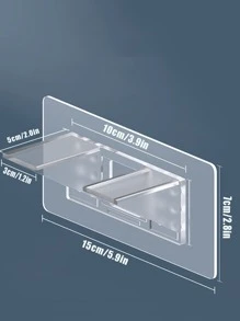 2pcs Strong Cabinet Shelf Support Clips With Adhesive For Kitchen Cabinets, Bookshelves, Wardrobes Etc.