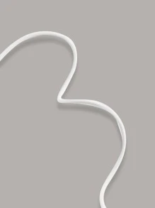 SHEIN ICON Tie Backless Crop Halter Top - White - View 4