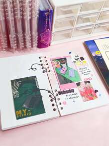 1 Họa Tiết Trái Tim Rời Sổ Tay, Dễ Thương Di Động Trường Văn Phòng Chất Kết Dính Rời Lá Tạp Chí - Hồng - Xem 4