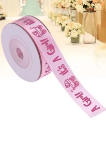Gift Ribbon, Decorative Ribbon For Gifts, Parties And Baby Showers, Gift Wrapping Ribbon Valentine Day - Pink - View 1