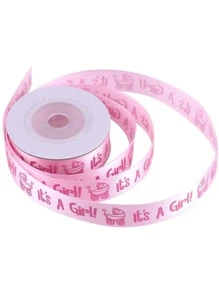 Gift Ribbon, Decorative Ribbon For Gifts, Parties And Baby Showers, Gift Wrapping Ribbon Valentine Day - Pink - View 3