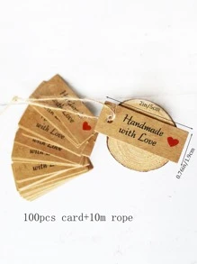 100 piezas carta DIY con 10M cuerda