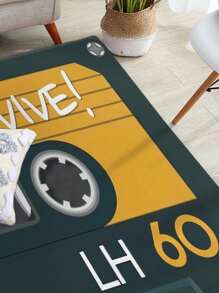 1 Băng Cassette Họa Tiết Thảm Hiện Đại Polyester Chống Trơn Trượt Sàn Cho Hộ Gia Đình - Màu vàng - Xem 4