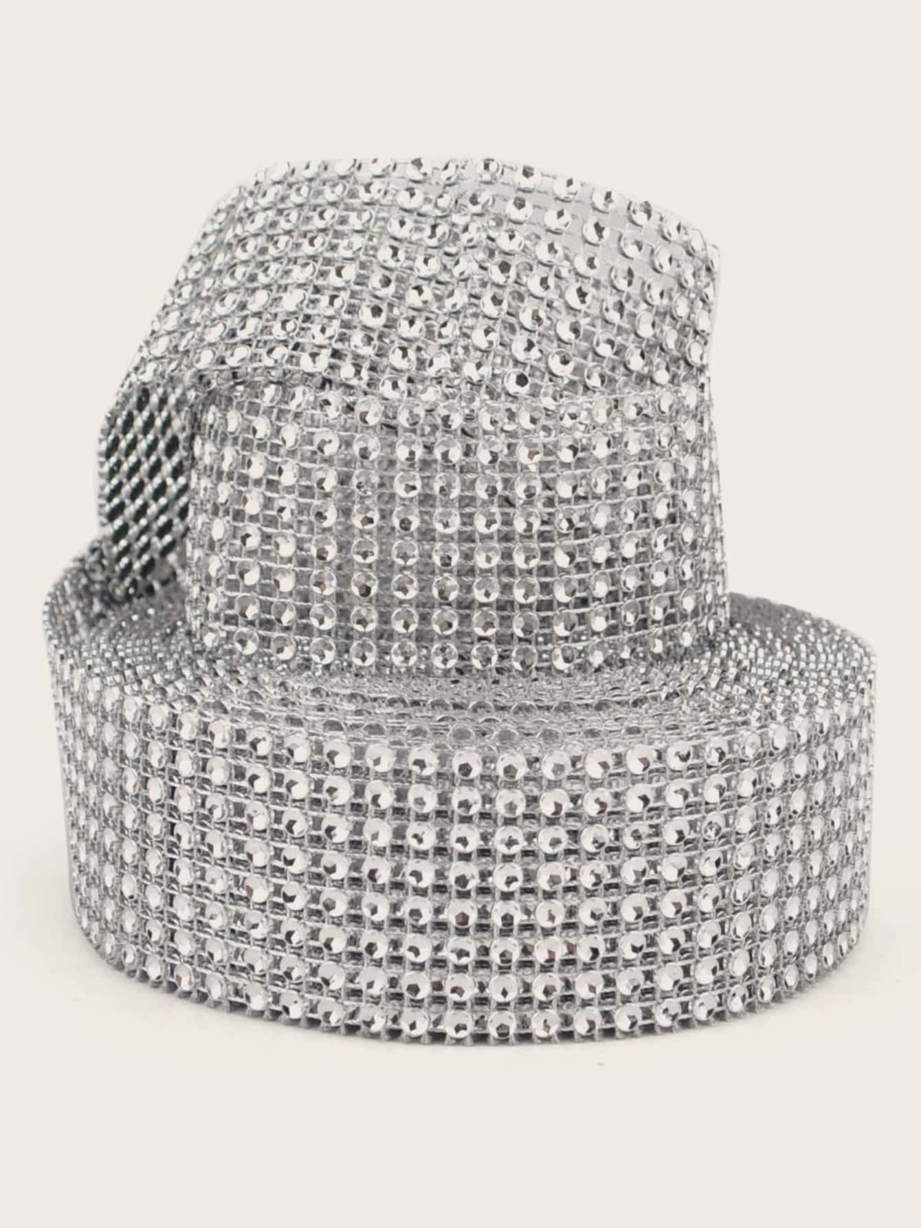 1roll Decoration Rhinestone - Silver - View 1