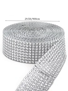 1roll Decoration Rhinestone - Silver - View 6