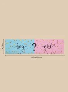 10件字母圖形瓶包裝貼紙 - 彩色 - 查看 6