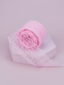 1 pieza de decoración para fiesta con encaje morado, con cinta de seda para regalo - Rosa - Ver 2