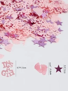 1pack/30g Gender Reveal Party Table Confetti Decoration - Pink - View 2