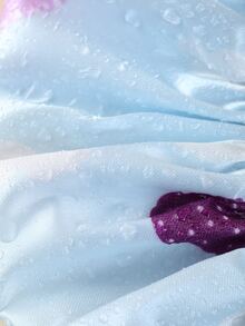 1pc PEVA Shower Cap, Creative Balloon & Cloud Pattern Waterproof Disposable Shower Cap For Bathroom - Multicolor - View 3