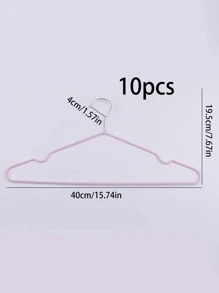 10pcs Non-slip Clothes Hanger - Pink - View 6