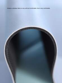 1pc Polyester Bath Rug, Minimalist Letter Graphic Bath Mat For Home - Blue - View 4