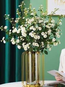 Nejlue Artificial Flowers/Plants1111 Home & Living nhánh hoa nhân tạo màu trắng, hoa giả polyester lãng mạn cho bữa tiệc - Nhiều màu - Xem 1