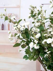 Nejlue Artificial Flowers/Plants1111 Home & Living nhánh hoa nhân tạo màu trắng, hoa giả polyester lãng mạn cho bữa tiệc - Nhiều màu - Xem 4