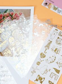 7入組卡通圖形文具禮品套裝可愛多用途兒童文具禮品套裝學生 - 彩色 - 查看 7