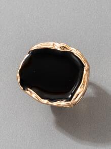 imoli 1pc Minimalist Ring - Black - View 9
