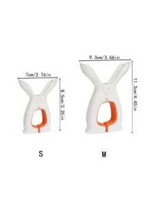 1pc Plastic Clothes Peg, Cute Rabbit Design Clothespin For Household - Multicolor - View 2