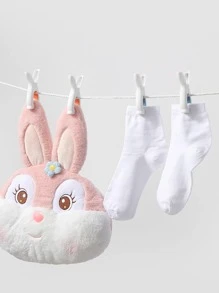 1pc Plastic Clothes Peg, Cute Rabbit Design Clothespin For Household - Multicolor - View 4