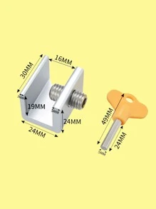 zhihaijunxiao1 1 件不锈钢锁，用于窗户的婴儿锁保护 - 彩色 - 查看 5