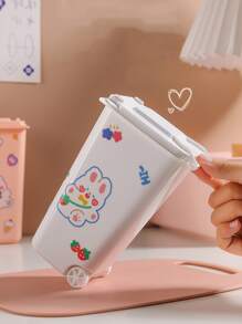 Hộp lưu trữ văn phòng phẩm - Hồng - Xem 4