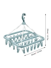 1 pieza secado creativo Calcetines Estante secado para doméstico - Celeste - Ver 2