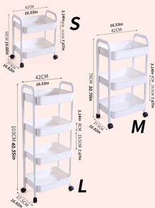 1pc Solid Color Book Storage, Simple Multi-purpose Home School Book Holder - White - View 3