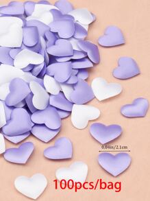 100pcs Random Color Heart Confetti, Non-woven Fabric Throwing Confetti For Party - Multicolor - View 5