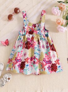 Đầm em bé Nơ Bướm Nơ bướm lớn Hoa Tất cả trên in - Nhiều màu - Xem 2